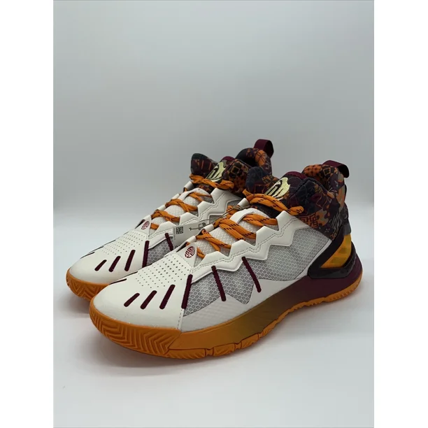 Ad-id-as D Rose Son of Chi (GV8717) White Bold Orange - Men's 8.5 / Women's 9.5