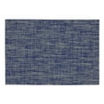thumbnail image 3 of Contemporary Home Living Rectangular Tweed Placemats - 19" - Navy Blue - Set of 6, 3 of 6