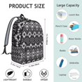 thumbnail image 5 of Bohemian Design Backpack Unisex, Spacious Boho Bookbag with Front Zipper Pocket, Durable Daypack for College, High School, Work, Travel, Vacation, Excellent Gift, 5 of 5