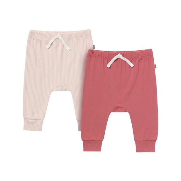 Modern Moments by Gerber Baby Neutral Super Soft Viscose Pants, 2-Pack, Sizes Newborn - 12 Months