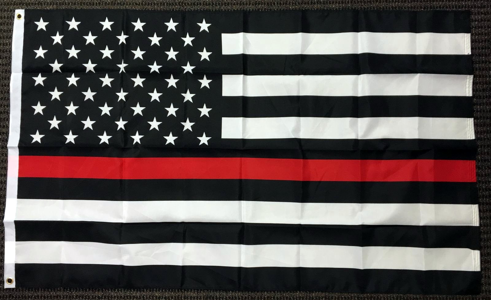 TEXAS THIN RED LINE FLAG 3X5 FIREFIGHTER BANNER ROUGH TEX 100D AMERICAN FLAGS 