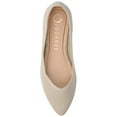 thumbnail image 5 of Journee Womens Minnah Knit Slip On Pointed Toe Dress Flats, 5 of 10