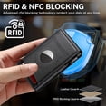 thumbnail image 4 of Airtag Wallet for Men, Mens Smart Wallet for Air Tag RFID Blocking, Slim Compact Wallet with ID Window, Minimalist Bifold Pop Up Credit Card Case Holder 10  Cards,Christmas Gift for Men, No AirTag, 4 of 7