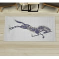 thumbnail image 1 of Horses Decorative Rug, Gallop Animal Motif Rearing up Blazing Devilish Moving Freely Theme, Quality Carpet for Bedroom Dorm and Living Room, 6 Sizes, Grey Pink, by Ambesonne, 1 of 1