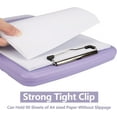 thumbnail image 3 of Clipboard with Storage,A4 Binder Nursing Clipboards with Pen Holder,Heavy Duty Storage Clipboard with Low Profile Clip,Clipboards Folder Side-Opening,Smooth Writing Clip Board Office Supplies, 3 of 7