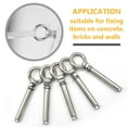 thumbnail image 4 of 5Pcs Expansion Eye Bolt M8x90mm 304 Stainless Steel Expansion Screws Heavy Duty Ring Lifting Expansion Anchor Eyebolt Closed Hook Wall Concrete Eye Bolt Fasteners (M8*90MM), 4 of 5