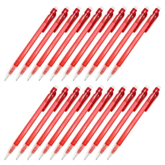 20Pcs Drawing Mechanical Pencils with Eraser for Student Painter Artist 0.7MM Automatic Pencils for Writing Sketching