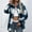 Blue, variant on Women's 2024 Fall Clothes Plaid Shacket Jacket Long Sleeve Button Down Flannel Shirts Fashion Jacket Coat Blouse Outwear Shirts