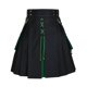 thumbnail image 2 of Hombres Cortos Pantalones Cortos Fastener Sólido Falda Plisada con Bolsillos Moda Casual, 2 of 6