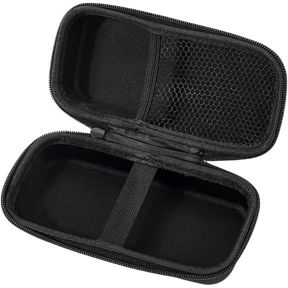 Polyester Electronic Organizer Bag Portable Travel Waterproof Cable Storage Zipper Pouches for Cable Charger Phone Earphone Cosmetics Rectangle Black 18.3x9.3x7.1cm