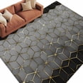 thumbnail image 2 of 5'x8' Area Rugs, Ombre Gray Geometric Indoor Outdoor Area Rug for Living Room Bedroom, Modern Abstract Art Washable Bathroom Rugs Kitchen Floor Carpet Mats Home Decor Aesthetic, 2 of 8