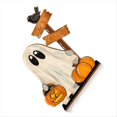 thumbnail image 3 of Decoración de Halloween de Madera con Forma de Fantasma, Cubo de Calabaza y Letrero - Decoración Festiva para el Hogar (2 Piezas), 3 of 5