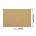 thumbnail image 2 of Unique Bargains 4 Pcs Rectangular Solid Color Flax Placemat 17.72"x11.81" Gold Tone Yellow, 2 of 3