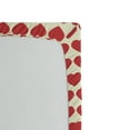 thumbnail image 2 of Ambesonne Valentine Fitted Sheet, Vibrant Red Hearts, Twin Size, Ivory Dark Coral, 2 of 2