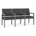 thumbnail image 1 of Pemberly Row Waiting Reception 3 Seat Tandem Seating Wood Frame in Gray, 1 of 5