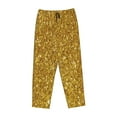 thumbnail image 4 of Goofa Gold Glitter Printed Soft Pajama Pants for Women, Wide Leg Comfy Casual Lounge Yoga Pants-, 4 of 9