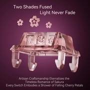 GATERON x Sikakeyb Sakura TKL Magnetic Gaming Keyboard, Adjustable Actuation-Compatible with GH60-60% 61 Keys-Esports RGB PBT Keycaps USB-C Collab Limited Edition Set (Sakura Magnetic Switches 70pcs)