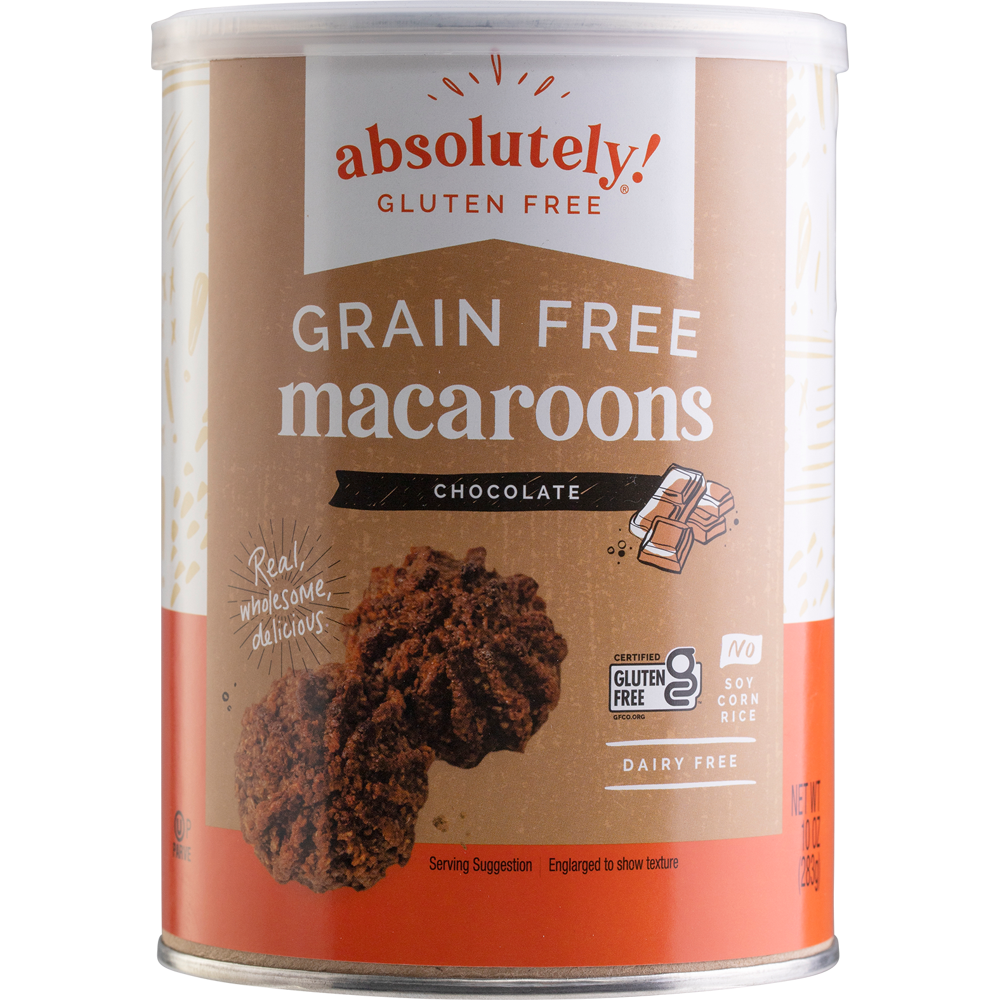 Absolutely Gluten Free Macaroons Chocolate, 10 Oz
