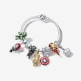thumbnail image 2 of Vengadores Marvel Thor Martillo Belleza Escudo Guantes Infinity Panther Iron Man Hulk Black Widow Gem Charm Adecuado Para Pulsera Pandora, 2 of 4