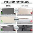thumbnail image 3 of NATURAL EXPRESSIONS 4 Piece Patio Furniture Set, Outdoor Sectional Conversation Set, Tempered-Glass Ttable, Dark Grey, 3 of 7