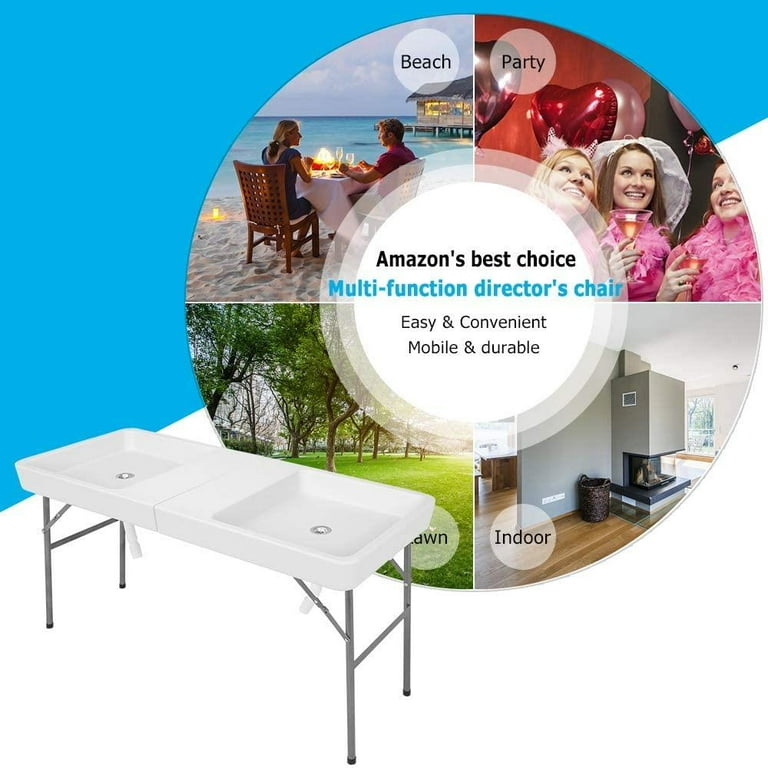 Amazon Foot Camping Table FiveJoy Folding Camping Table, FT