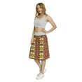 thumbnail image 3 of Women's Tribal Afircan Chief A-line Printed Skirt Casual Wear, S, Mustard Orange Blue, by Ambesonne, 3 of 6