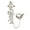 silver, variant on Crystals Rhinestones Vintage Chain Rings Adjustable Size Double Finger Jewelry for Women Special Occasion Gifts