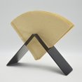 thumbnail image 4 of Contenedor de estante de almacenamiento con soporte de papel de filtro de café de acero inoxidable negro en forma de V para uso doméstico, 4 of 8