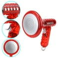 Red HandHeld Horn with Voice Changer and LED Lights Unique Toy for