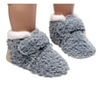 thumbnail image 3 of huajiao Infant Boy Girl Cozy Fleece Booties Baby Fuzzy Sock Shoes Non Slip Soft Warm Slippers Newborn Winter Soft Sole Boots, 3 of 5