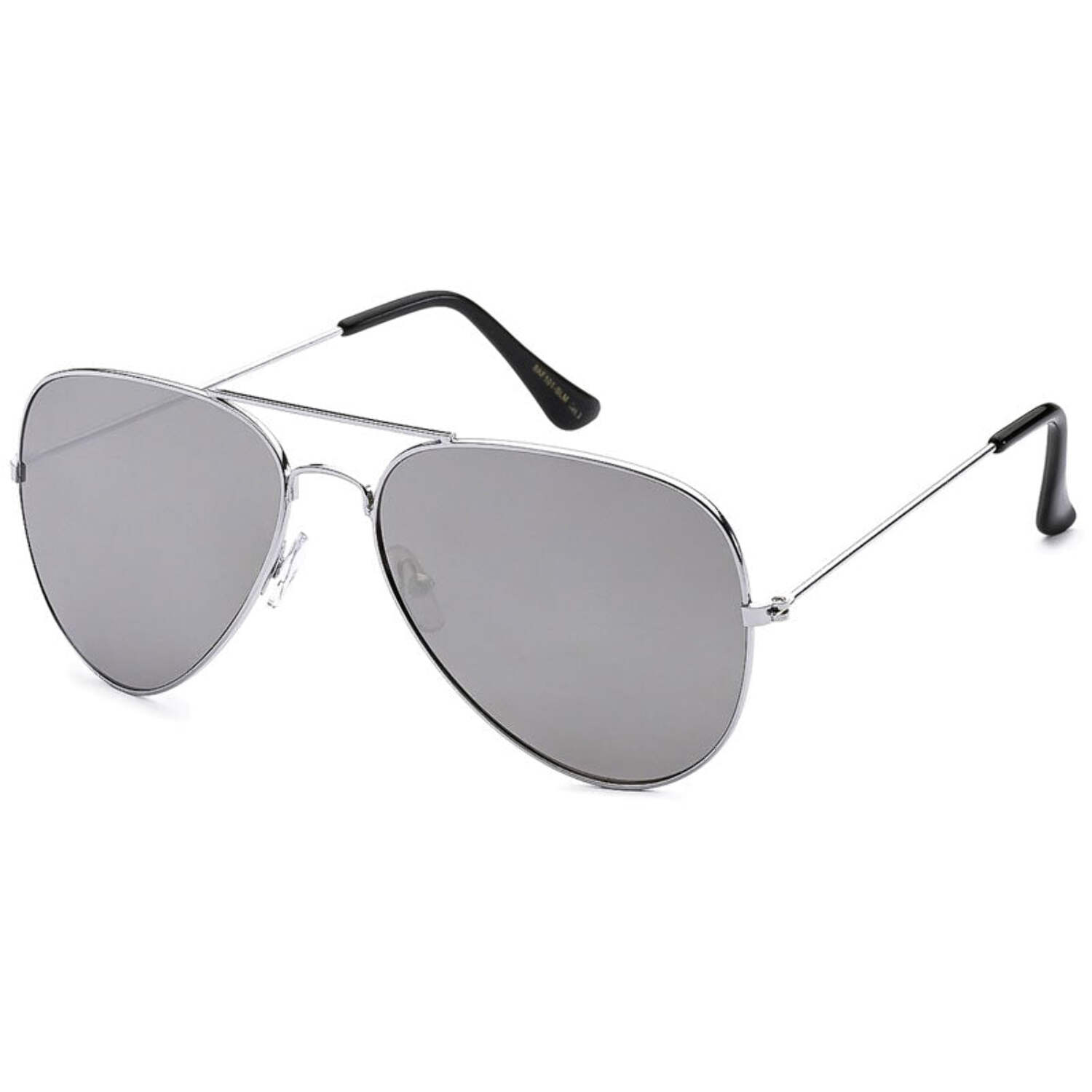 SPY Optic Whistler Aviator Unisex Polarized Sunglasses Silver/Grey 58[]14 140 Spy Optic Whistler Aviator sunglasses silver frame Happy  main image 4