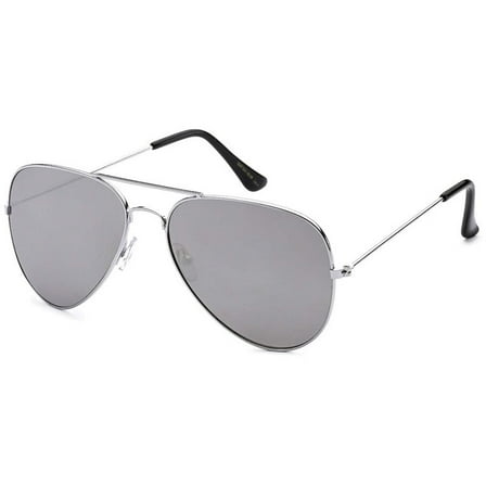 Silver Aviator Sunglasses