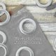 thumbnail image 4 of 50 Pieces Round Curtain Rod Rings Plastic Curtain Eyelet Rings Clips Inner Diameter 42mm Diy Rings For Window Curtain Cloakroom Door Curtains-XinHan, 4 of 5