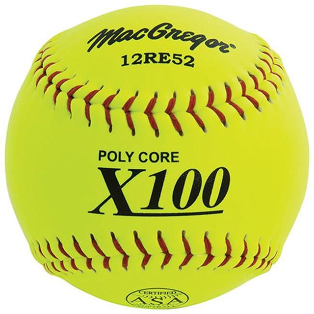 MacGregor 1377376 12 Po X52RE ASA Softball à Lancer Lent, Composite
