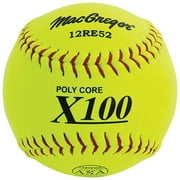 MacGregor Softballs Slow Pitch 12'' - X52RE, Yellow - 12 Pcs