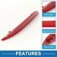 thumbnail image 4 of Reflector lateral trasero izquierdo Unique Bargains No.92405A7000 para Kia Forte 2014-2016 Rojo, 4 of 7