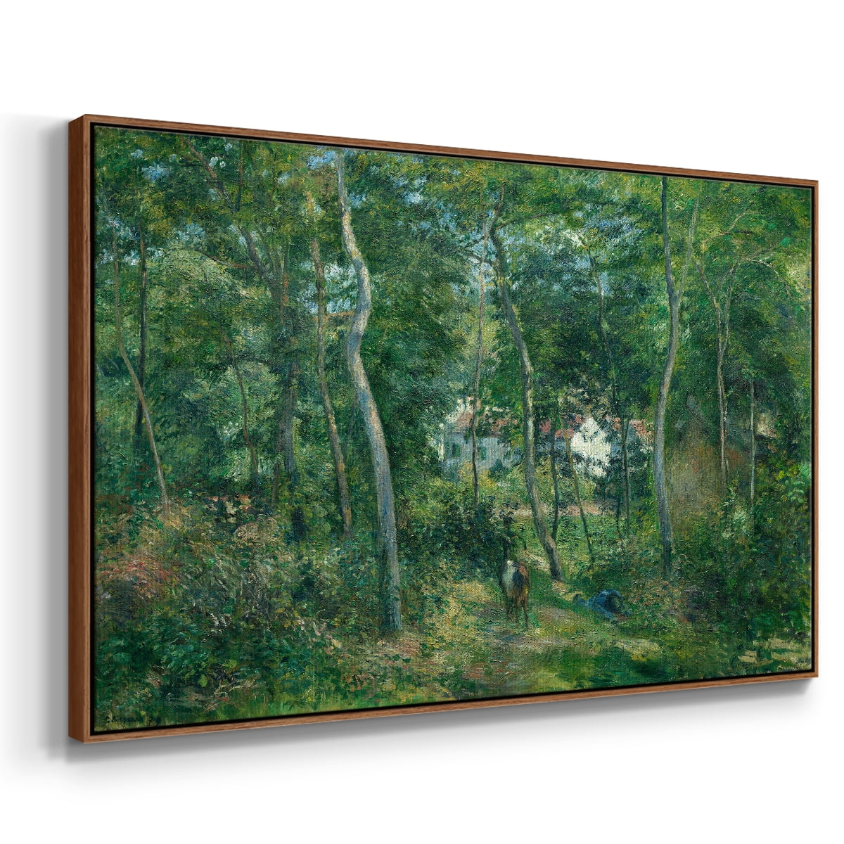 Vintage Landscape-XXX By Wexford Home Framed in Walnut Wood Gallery Wrapped Canvas 17 in. x 25 in.