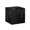 Black + MDF, variant on FENGFAN 15.75" Cube Coffee Table White MDF Sticker Modern Textured Accent Table 1 Pack