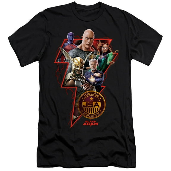Black Adam, Character Bolt Unisex Adult Canvas Brand T Shirt