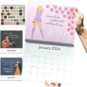 Taylor Calendar 2024, Swift Music Posters Album Cover Poster Calendar Wall Art Calendar For Girl And Boy Teens Dorm Bedroom Room Wall Decor Fans Gift Music Lover