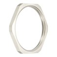 thumbnail image 1 of Uxcell Cast Pipe Fitting Hex Locknut, Nickel Plated Copper Female Thread Lock Nuts for Plumbing NPT1-1/2, 1 of 7