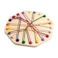 thumbnail image 1 of Juguete de desafío de rompecabezas de cuerda, juego de mesa de estrategia de cuerda giratoria, juego de desatar cuerdas, juguete Octaedro, 1 of 9