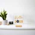 thumbnail image 3 of Hello 2025 Newfoundland Celebrates Happy New Year Firework Balloon Acrylic Plaque Sign Ashwood Base Newfie Dog Lover Gifts Home Desk Decor - 02024, 3 of 5
