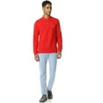 thumbnail image 4 of Lacoste Mens Classic Long Sleeve Pique Polo Shirt 4 Red, 4 of 5