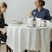 Pinnacle 3-Piece Insulated Casserole Set 3.7/2.6/1.5 qt Thermal Bowls Stainless Steel