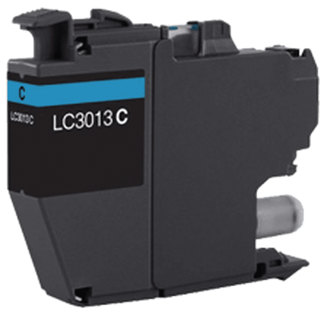 Zoomtoner Cartouche d'Encre / Jet d'Encre Cyan à Haut Rendement Compatible Brother LC3013C