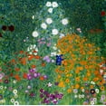 thumbnail image 2 of Klimt, Gustav 15x15 Gold Ornate Wood Framed with Double Matting Museum Art Print Titled - Farmers Garden, 2 of 4