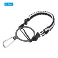thumbnail image 3 of Uxcell Water Bottle Holder, Paracord Handle Strap Carrier White, Black, 3 of 5