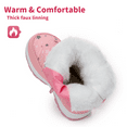 thumbnail image 5 of Blikcon Kids Snow Boots Girls Lightweight Slip Resistant Waterproof Winter Boots (Toddler/Little Kid), 5 of 7