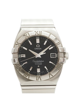 Pre-Owned Omega Constellation Double Eagle 1513.51 Black Dial Men's Watch